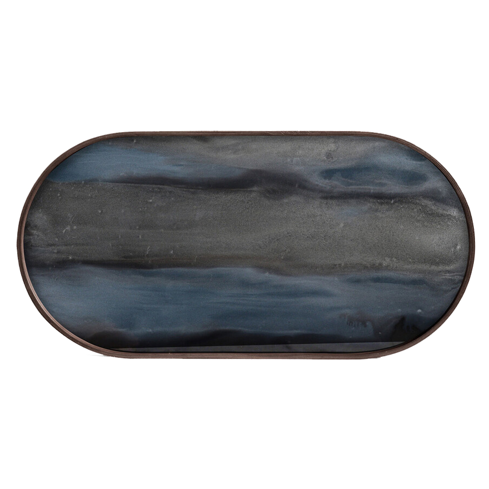 Bandeja Organic Graphite Oblong Ethnicraft
