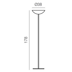 Lámpara pie Vdl Martinelli Luce