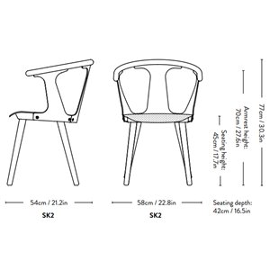 Silla con cojín In Between SK2 &Tradition