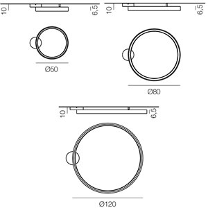 Lámpara plafón Lunaop Martinelli Luce