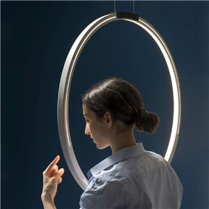 Lámpara suspensión Lunaop vertical Martinelli Luce