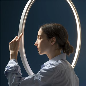 Lámpara suspensión Lunaop vertical Martinelli Luce