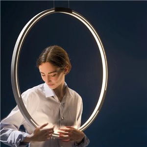 Lámpara suspensión Lunaop vertical Martinelli Luce