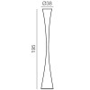 Lámpara pie Biconica Pol Tunable White outdoor Martinelli Luce