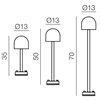 Lámpara pie Boleto outdoor Martinelli Luce