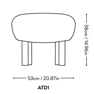 Pouf ATD1 &Tradition