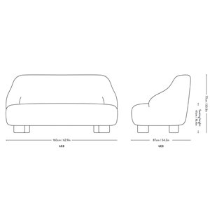 Sofá Margas LC3 &Tradition