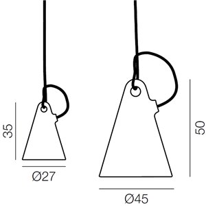 Lámpara suspensión Trilly outdoor Martinelli Luce