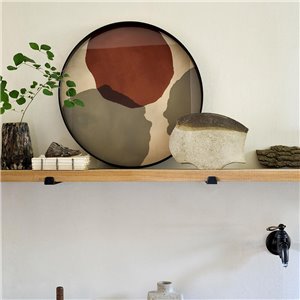 Bandeja Overlapping Dots Round Ethnicraft