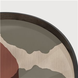 Bandeja Overlapping Dots Round Ethnicraft