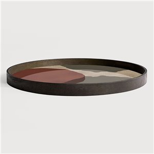 Bandeja Overlapping Dots Round Ethnicraft