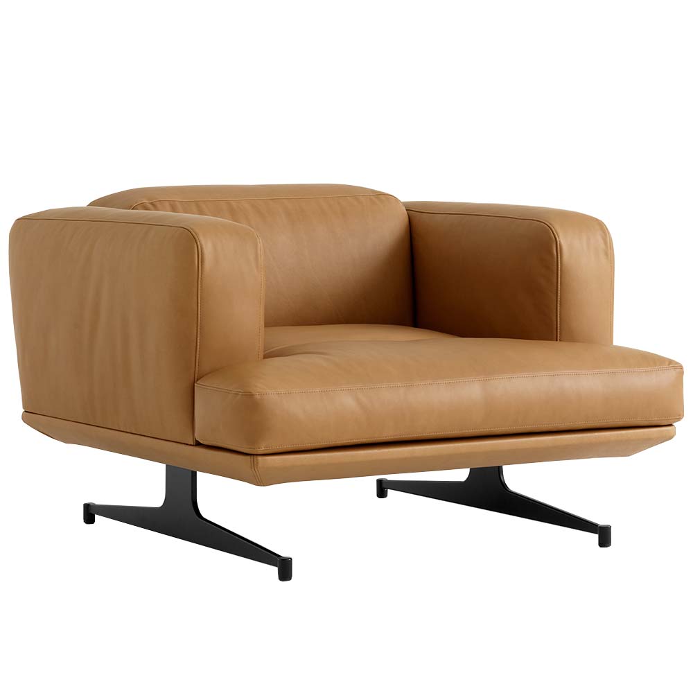 Butaca Inland tapizado cuero &Tradition