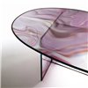 Mesa ovalada Liquefy Glas Italia