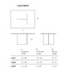 Mesa rectangular Liquefy Glas Italia