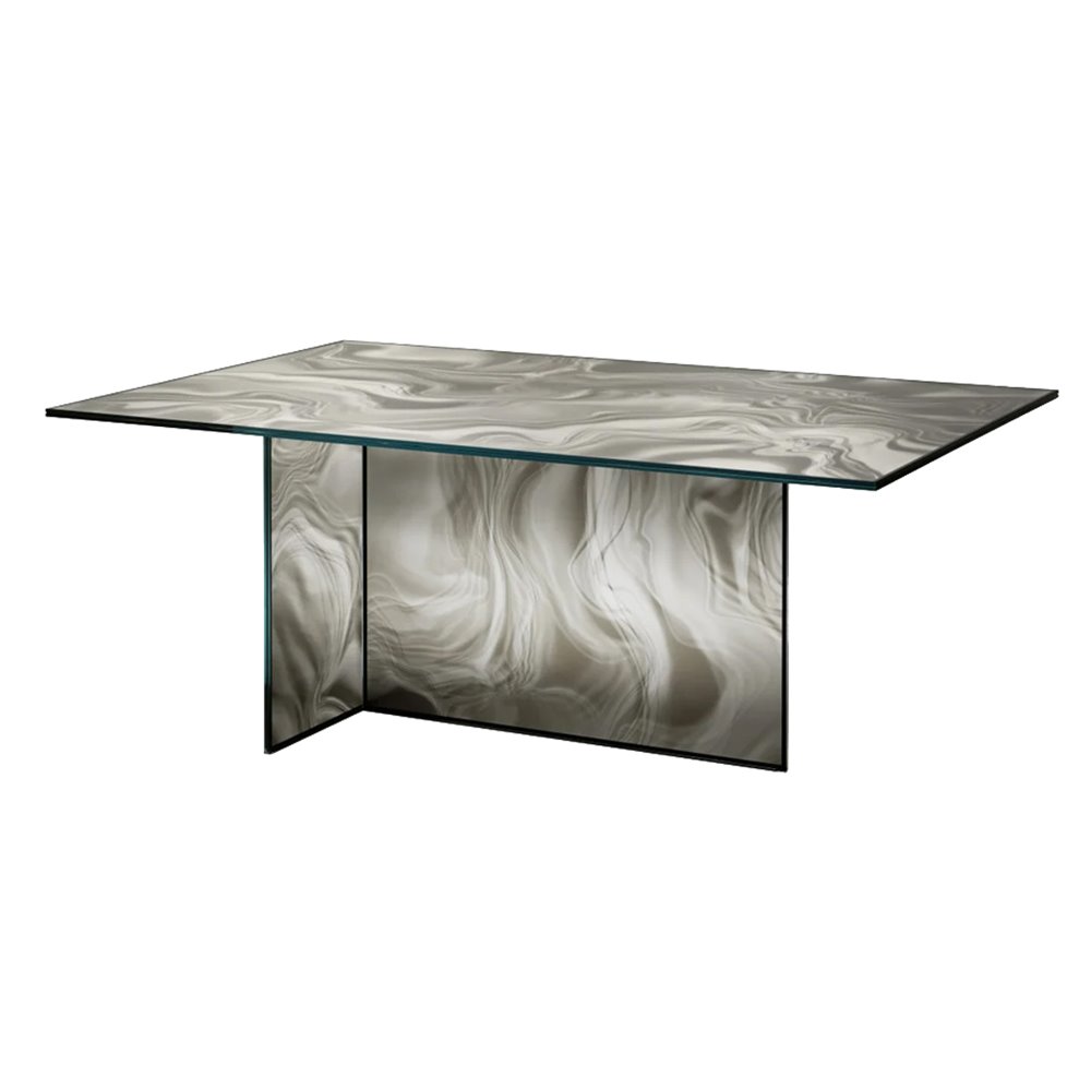 Mesa rectangular Liquefy Glas Italia