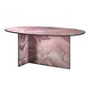 Mesa ovalada Liquefy Glas Italia