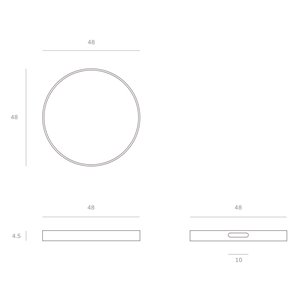 Bandeja Connected Dots Round Ethnicraft