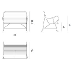 Sillón con pérgola Gardenias Outdoor BD Barcelona