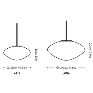 Lámpara Suspensión Mist &Tradition