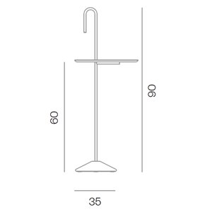 Mesa auxiliar Baton BD Barcelona