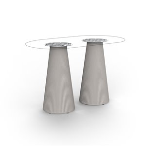 Mesa Gatsby doble ovalada Vondom