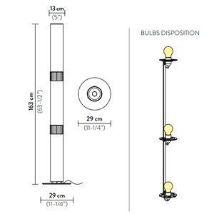 Lámpara pie La Lollo Slamp