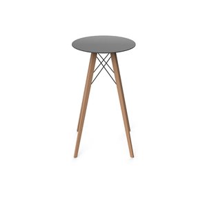 Mesa redonda alta Faz Wood Vondom