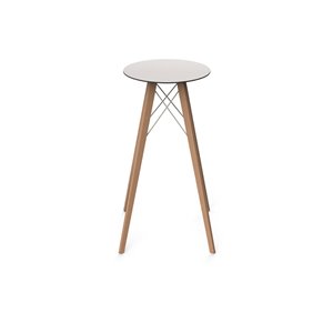 Mesa redonda alta Faz Wood Vondom
