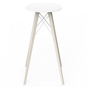 Mesa redonda alta Faz Wood Vondom