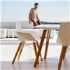 Mesa cuadrada Faz Wood lounge table Vondom