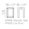 Taburete bajo Frame Vondom