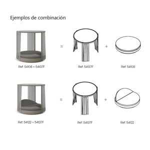 Pérgola Vela redonda con cortinas Vondom
