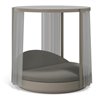 Pérgola Vela redonda con cortinas Vondom