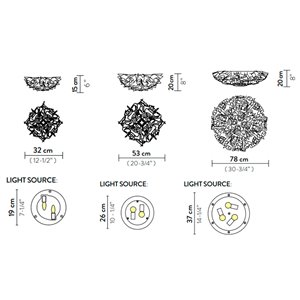 Aplique/Plafón Veli Slamp