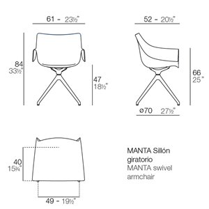 Sillón Manta Swivel Vondom