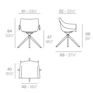 Sillón Manta madera Vondom