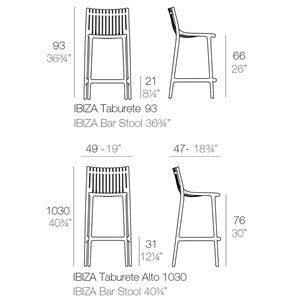 Taburete Ibiza Vondom