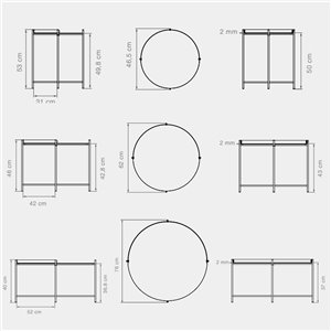 Mesa auxiliar Edge Houe