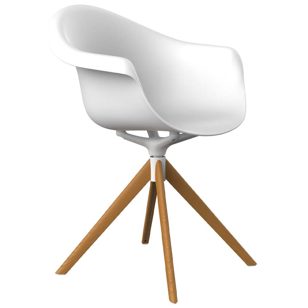 Sillón Incasso giratorio madera Vondom