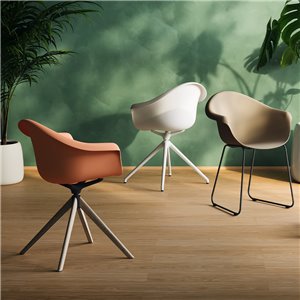 Sillón Incasso giratorio madera Vondom