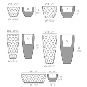 Macetero Vases Nano Vondom