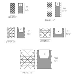 Macetero Marquis Vondom