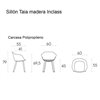 Sillón Taia madera Inclass