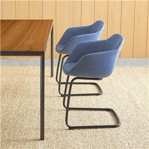 Sillón Taia acero tapizado Inclass