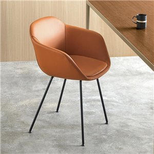 Sillón Taia acero tapizado Inclass