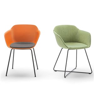 Sillón Taia acero tapizado Inclass