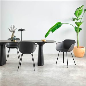 Sillón Taia acero polipropileno Inclass