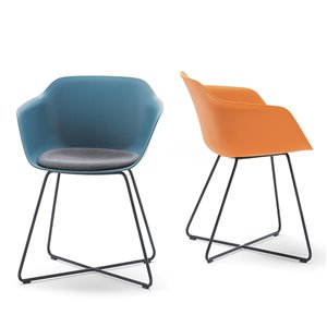 Sillón Taia acero polipropileno Inclass