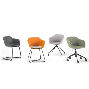 Sillón Taia acero polipropileno Inclass