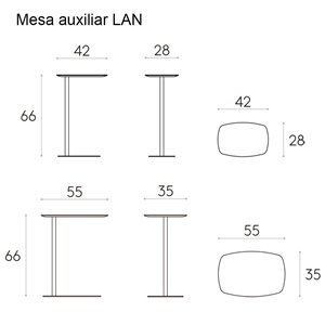 Mesa auxiliar Lan Inclass